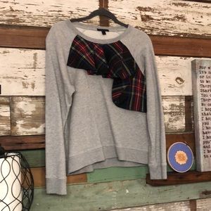 SOLD Plaid Accent Sweatshirt